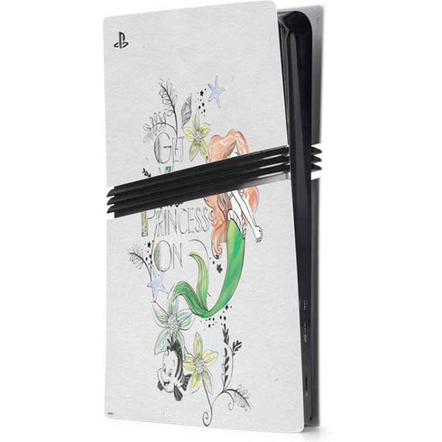 Disney The Little Mermaid Ariel and Flounder Art PlayStation PS5 Skins