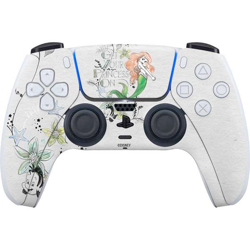 Disney The Little Mermaid Ariel and Flounder Art PlayStation PS5 Skins