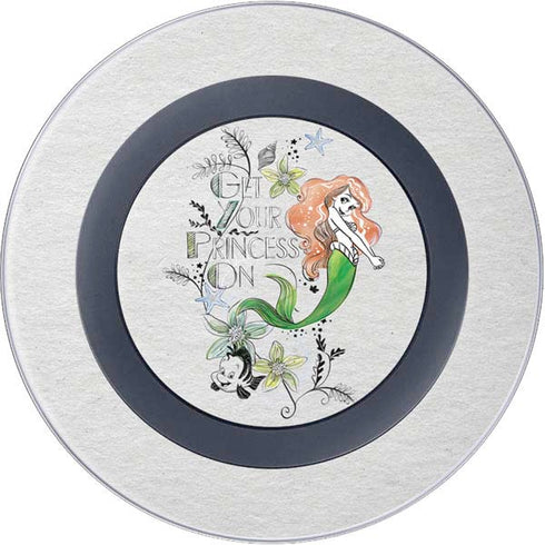 Disney The Little Mermaid Ariel and Flounder Art Wireless Charger Skin