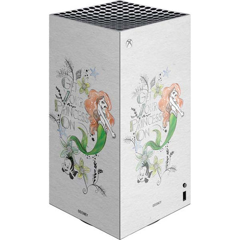 Disney The Little Mermaid Ariel and Flounder Art XBox Series X Digital Edition Console Skin