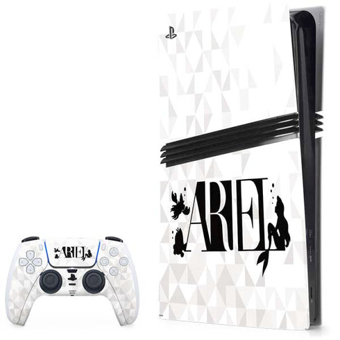 Disney Princess Ariel Chromatic PS5 Pro Bundle Skin