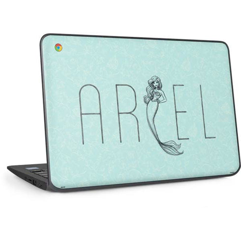 Disney The Little Mermaid Ariel Daydreamer Art HP Chromebook Skin