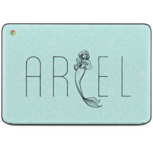 Disney The Little Mermaid Ariel Daydreamer Art HP Chromebook Skin