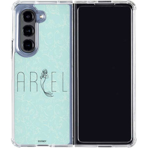 Disney The Little Mermaid Ariel Daydreamer Art Galaxy Z Fold5 5G Clear Case