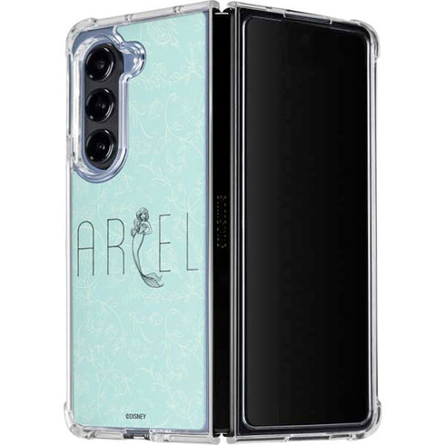 Disney The Little Mermaid Ariel Daydreamer Art Galaxy Z Fold5 5G Clear Case