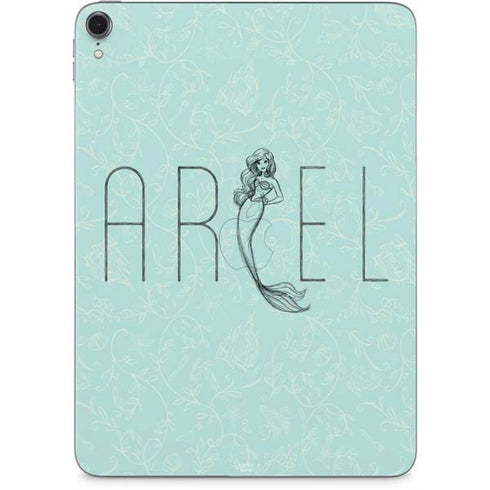 Disney The Little Mermaid Ariel Daydreamer Art Apple iPad Pro Skin