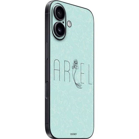 Disney The Little Mermaid Ariel Daydreamer Art iPhone 16 Plus Skin