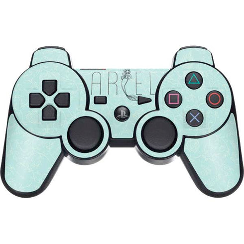 Disney The Little Mermaid Ariel Daydreamer Art PS3 Dual Shock wireless controller Skin