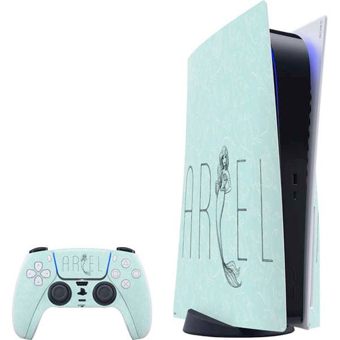 Disney The Little Mermaid Ariel Daydreamer Art PlayStation PS5 Skins
