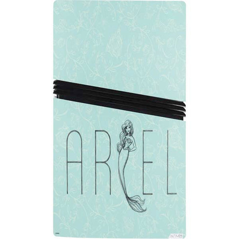 Disney The Little Mermaid Ariel Daydreamer Art PS5 Pro Console Skin