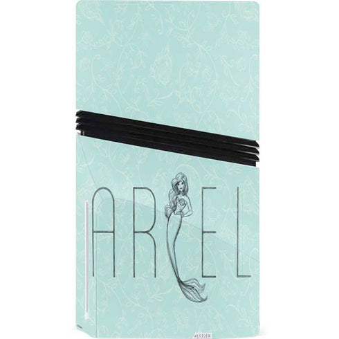Disney The Little Mermaid Ariel Daydreamer Art PS5 Pro Disk Bundle Skin