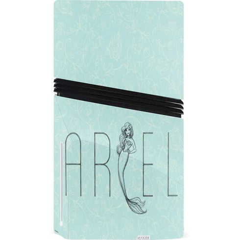 Disney The Little Mermaid Ariel Daydreamer Art PS5 Pro Disk Console Skin