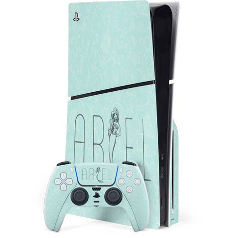 Disney The Little Mermaid Ariel Daydreamer Art PlayStation PS5 Skins