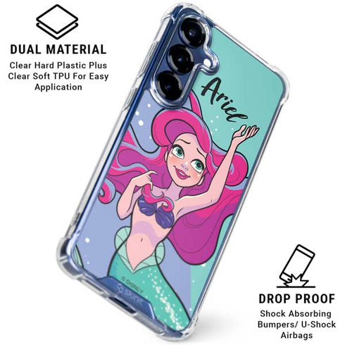 Disney Ariel Galaxy S25 Plus Clear Case