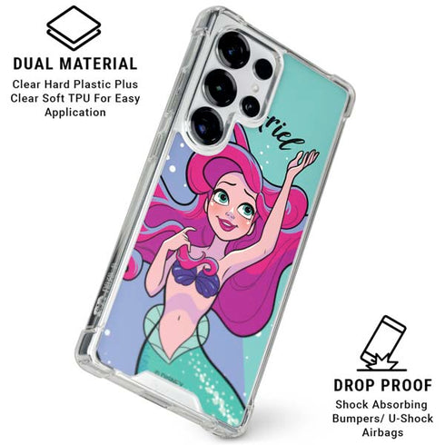 Disney Ariel Galaxy S25 Ultra Clear Case