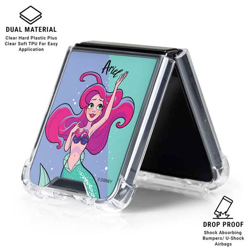 Disney Ariel Galaxy Z Flip6 Clear Case