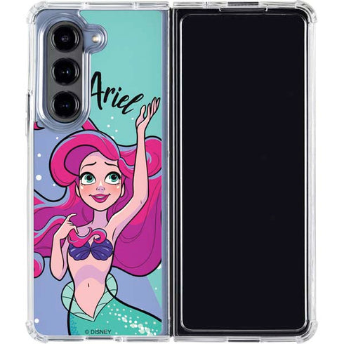 Disney Ariel Galaxy Z Fold5 5G Clear Case