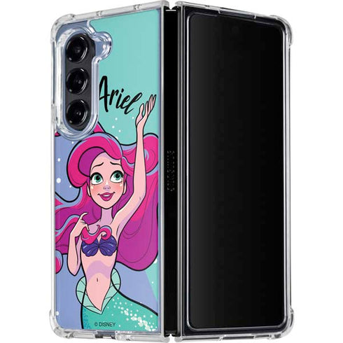 Disney Ariel Galaxy Z Fold5 5G Clear Case