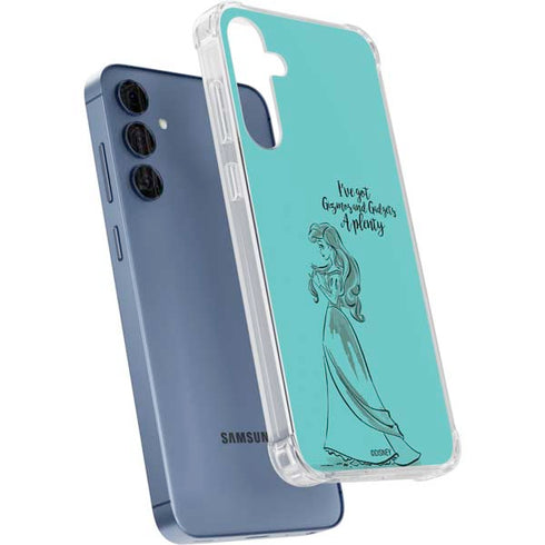 Disney Princess Ariel Gizmos and Gadgets Art Galaxy A35 5G Clear Case