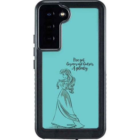 Disney Princess Ariel Gizmos and Gadgets Art Galaxy S24 Plus Waterproof Case