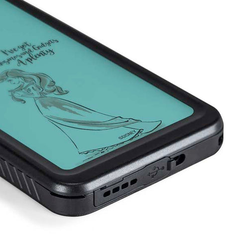 Disney Princess Ariel Gizmos and Gadgets Art Galaxy S24 Waterproof Case