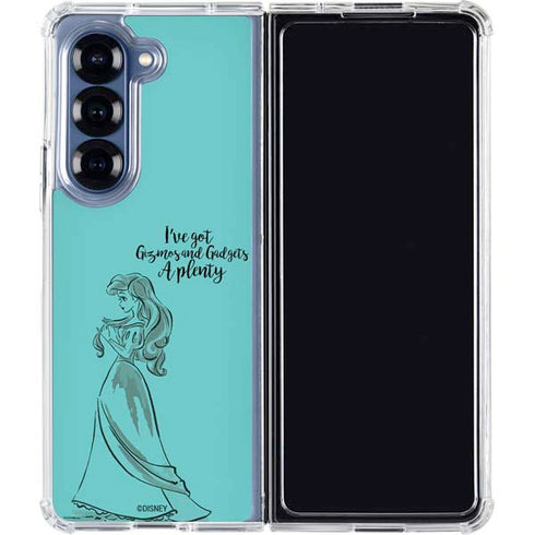 Disney Princess Ariel Gizmos and Gadgets Art Galaxy Z Fold6 Clear Case