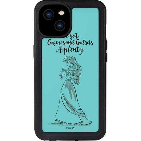 Disney Princess Ariel Gizmos and Gadgets Art iPhone 15 Plus Waterproof Case