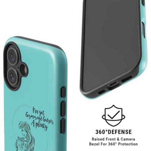 Disney Princess Ariel Gizmos and Gadgets Art iPhone 16 Magsafe Impact Case