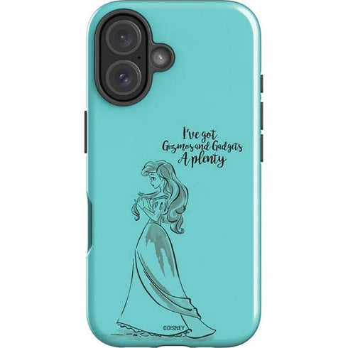Disney Princess Ariel Gizmos and Gadgets Art iPhone 16 Plus Impact Case