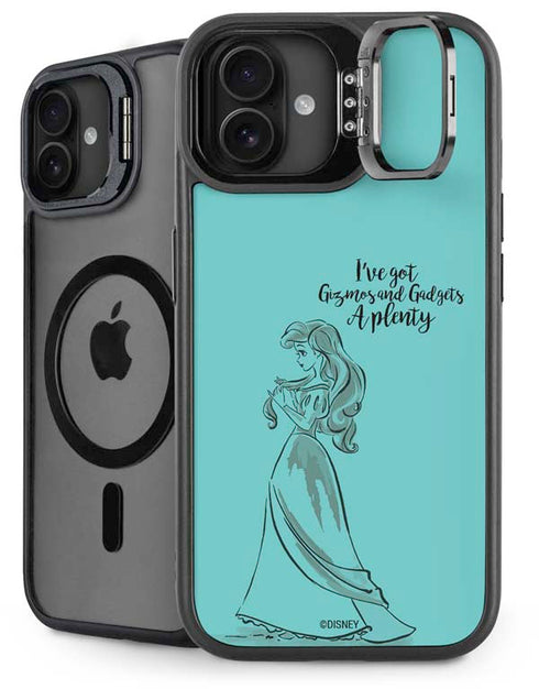Disney Princess Ariel Gizmos and Gadgets Art iPhone 16 Plus Kickstand Case