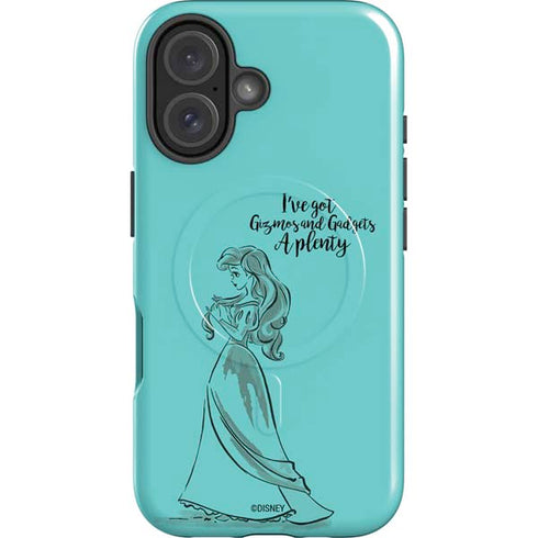 Disney Princess Ariel Gizmos and Gadgets Art iPhone 16 Plus Magsafe Impact Case
