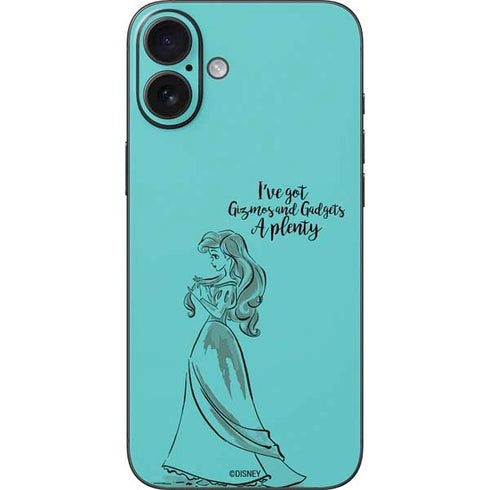 Disney Princess Ariel Gizmos and Gadgets Art iPhone 16 Plus Skin