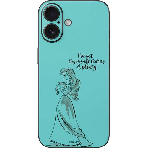 Disney Princess Ariel Gizmos and Gadgets Art iPhone 16 Skin
