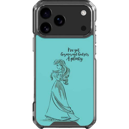 Disney Princess Ariel Gizmos and Gadgets Art iPhone 18 Pro Max Clear Case