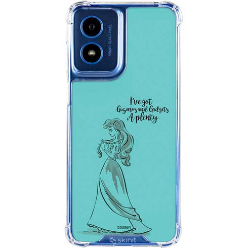 Disney Princess Ariel Gizmos and Gadgets Art Moto G 5G (2024) Clear Case