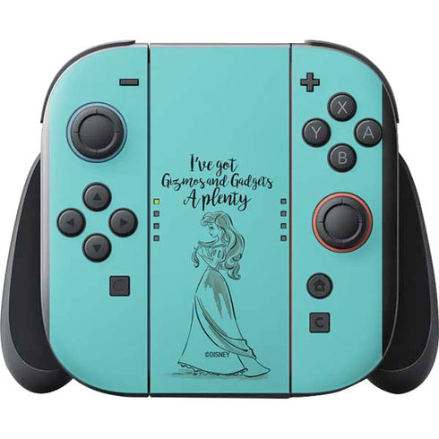 Disney Princess Ariel Gizmos and Gadgets Art Nintendo Switch 2 (2025) with Joy-Con Skin