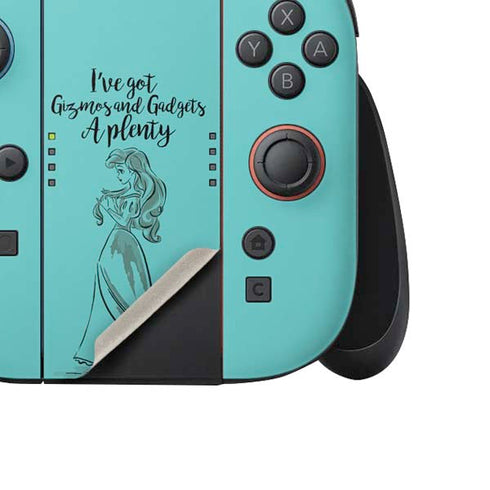 Disney Princess Ariel Gizmos and Gadgets Art Nintendo Switch 2 (2025) Joy-Con Controller Skin