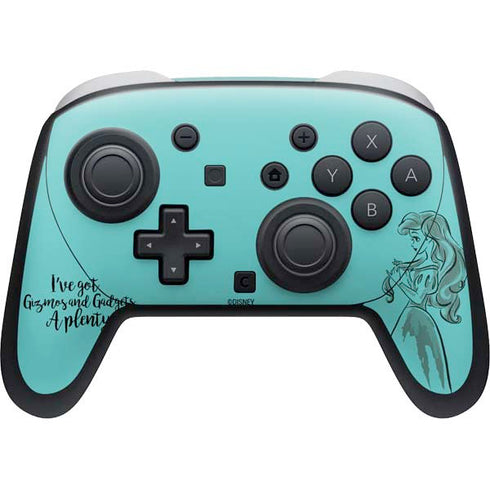 Disney Princess Ariel Gizmos and Gadgets Art Nintendo Switch 2 (2025) Pro Controller Skin