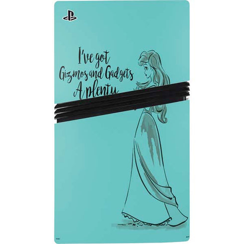 Disney Princess Ariel Gizmos and Gadgets Art PS5 Pro Console Skin