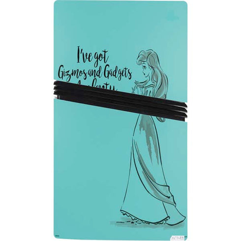 Disney Princess Ariel Gizmos and Gadgets Art PS5 Pro Console Skin