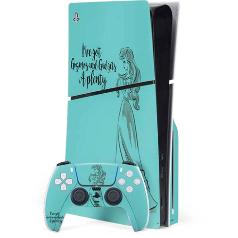 Disney Princess Ariel Gizmos and Gadgets Art PlayStation PS5 Skins