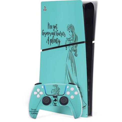 Disney Princess Ariel Gizmos and Gadgets Art PlayStation PS5 Skins