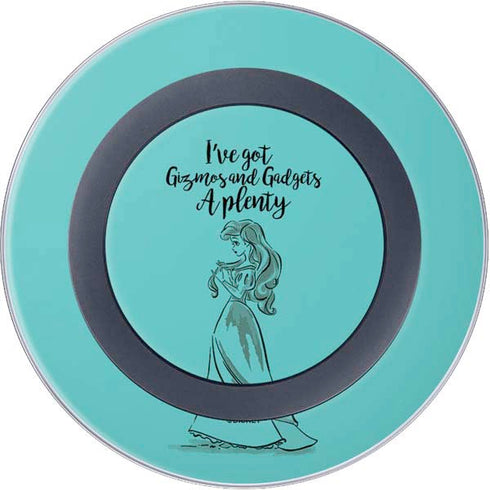 Disney Princess Ariel Gizmos and Gadgets Art Wireless Charger Skin