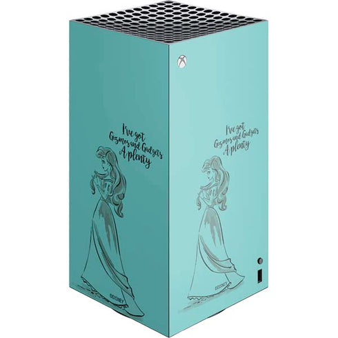 Disney Princess Ariel Gizmos and Gadgets Art XBox Series X Digital Edition Console Skin