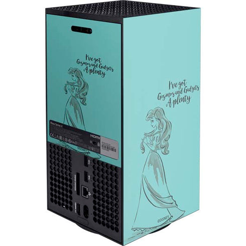 Disney Princess Ariel Gizmos and Gadgets Art XBox Series X Digital Edition Console Skin