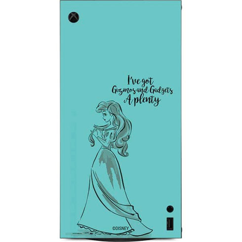 Disney Princess Ariel Gizmos and Gadgets Art XBox Series X Digital Edition Console Skin