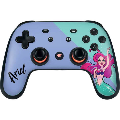 Disney Ariel Google Stadia Controller Skin