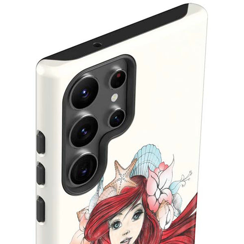 Disney The Little Mermaid Ariel Illustration Galaxy S23 Ultra Pro Case