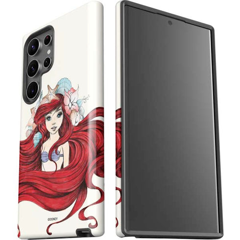 Disney The Little Mermaid Ariel Illustration Galaxy S23 Ultra Pro Case