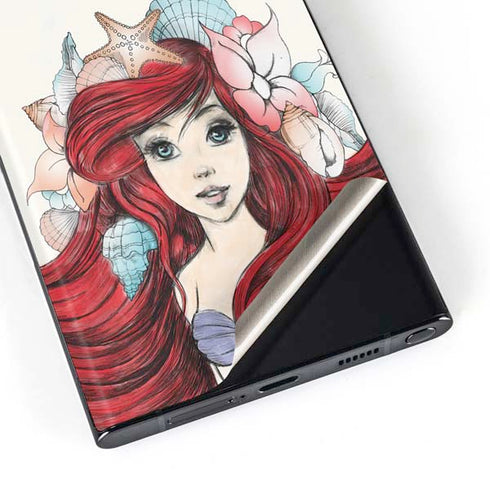 Disney The Little Mermaid Ariel Illustration Galaxy Skins